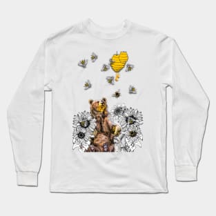 Bear bee and honey Long Sleeve T-Shirt